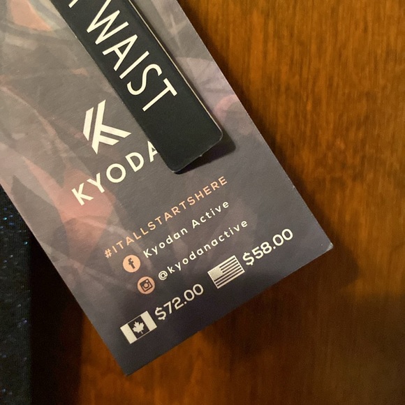 Brand new Kyodan 2 piece blue sparkly cheetah print work out set 😍😍😍 - Picture 8 of 17